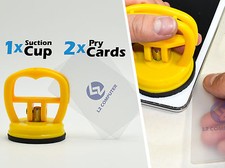 1X Suction Cup + 2X Cards For Macbook Pro iMac iPhone iPad Tablet LCD Glass Tool picture
