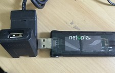 NETOPIA WIRELESS USB CARD MODEL TER/GUSB2-N With Base Black D-Link picture