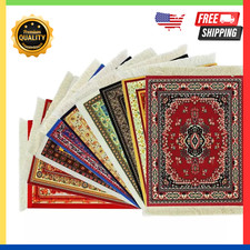 Carpet Mouse Mat Pad Persian Style Woven Rug Pad Rubber Gift for Computer Tablet picture