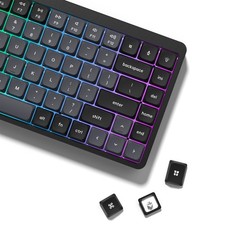 Low Profile PBT Keycaps Doubleshot 138 Keys Black Dark Grey Set Pack Kit picture