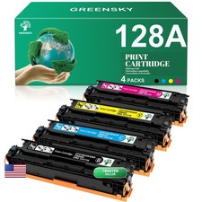 GREENSKY Compatible Toner Cartridge for HP 128A 4 Pack picture