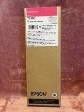 GENUINE Epson Vivid Magenta Ink T55K3 Date: July 2027 picture