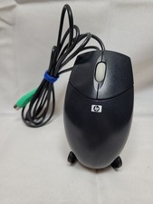 HP Wired PS/2 3-Button N3 Ball Scroll MOUSE Black Tested Works picture
