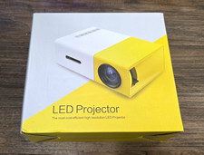 Artlii LED Desktop Projector HDMI USB AV w/ Remote, White/Yellow picture