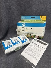 x3 NEW Genuine HP 94 95 SET Black & Color oem Ink Printer Cartridge 3 Pack B2D picture