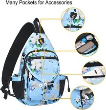 Sling Backpack Crossbody Hiking Daypack Shoulder Bag for Girl Women Men picture