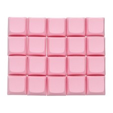 20Pcs PBT Keycap Set Mechanical Numeric Keypads for Keyboard Pink picture