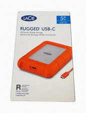 LaCie Rugged USB-C 5TB Portable External Hard Drive HDD PC Mac 130MB/s picture