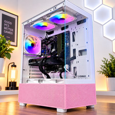 Custom Pink Gaming Desktop PC intel i7 3.40 Quad 32 GB 2TB SSD Nvidia RTX 4060 picture