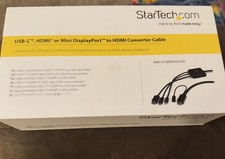 NEW StarTech 2m (6ft) USB-C, HDMI or Mini DisplayPort to HDMI Converter Cable picture