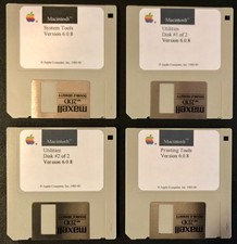 Apple Macintosh 6.0.8 / 4 Disk Set 800k Disks for Classic Macs picture