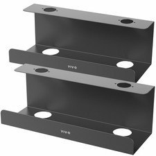 VIVO Black Extra Deep Under Desk Cable Management Trays - 2 Pack picture