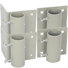 tonchean Stationary Dock Side Leg Pipe Holder, Heavy Duty Galvanized Dock Bra... picture