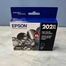 Epson 202XL Black High-Capacity Ink Cartridge Exp 08/24 picture