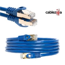 Cat7 S/FTP Ethernet Patch Cable 600MHz High-Speed Blue 30FT-200FT Multi Pack LOT picture