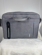 CoolBELL Laptop Bag Gray 17” Shoulder Briefcase Work Travel Office Messenger picture