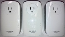3 TP-LINK TL-PA9020P AV2000 2-Port Gigabit Powerline Adapters V1 picture