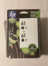 HP 61 Black Ink Twin Pack Printer Original OEM Authentic 2 Pack EXPIRED 04/18 picture