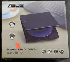 ASUS SDR-08B1-U External Slim DVD-ROM USB 2.0 8X Portable Drive NEW picture