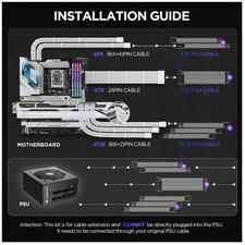 GPU Cable Extension Kit - 16AWG, Gold-Plated Terminals picture