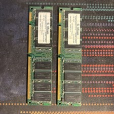 2x INFINEON HYS64V32220GU-7.5-C2 32MX64 SDRAM 256MB 133MHZ - USED picture