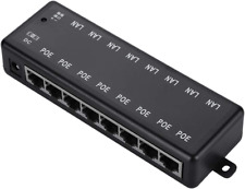 8 Port Poe Injector All in One DC12V-48V 8 Interfaces Passive Adapter Power over picture