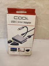 CODi 4-In-1 USB-C Display Adapter HDMI VGA, USB-C PD USB-A 3.0 A01063M Brand New picture