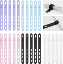 25Pack Silicone Cable Ties,Reusable Cord Organizer for Bundling Electrical Cords picture