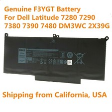 Genuine F3YGT DM3WC Battery For Latitude12 13 14 7280 7290 7380 7390 7480 DM6WC picture