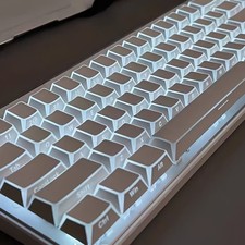 Black White PBT Side Printing Backlit Keycaps picture