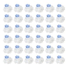 36pcs Blue Keyboard Switches 5-Pin 50gf Linear Keyboard Switch Replacement picture