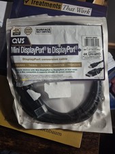 QVS 2m/6.5ft Mini DisplayPort to DisplayPort 4K Ultra HD Conversion Cable picture