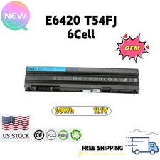 Genuine 65Wh T54FJ Battery 8858X N3X1D For Dell Latitude E6430 E6540 E6530 E6420 picture