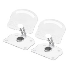 2 PCS Acrylic Tablet Stand Acrylic Tablet Holder Adjustable Foldable White picture