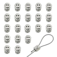 20 Pcs Upgraded Wire Rope Cable Clamp/Cable Clips for Christmas Light Clips, ... picture