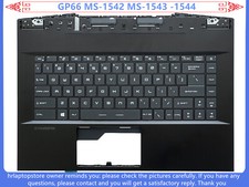 New For MSI GP66 MS-1542 MS-1543 -1544 Upper Case Palmrest RGB Backlit Keyboard picture