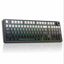 AULA F99 Pro Wireless Mechanical Keyboard Black/Grey - BRAND NEW picture