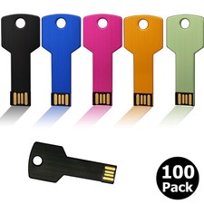 Wholesale 5/10/50/100pcs Metal Key Model Flash Drive 2GB 4GB 8GB 16GB 32GB 64GB picture