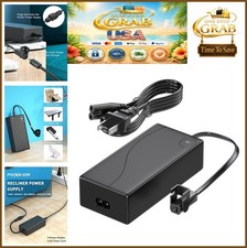 Power Recliner Power Supply 29V 24V 2A Two Pin Adapter with AC Power Cord for picture
