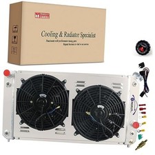 3 Row Core Radiator for 1996-2005 Chevy S10 Pickups 3 Row Radiatdor+Shroud+Fan picture