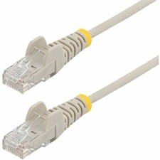 StarTech N6PAT10GRS 10ft Slim CAT6 Cable Gray RJ45 Snagless picture