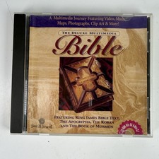 The Deluxe Multimedia Bible CD-ROM Swift Jewel King James Apocrypha Koran Mormon picture