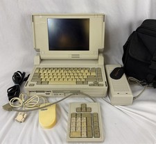 Compaq SLT/286 Laptop COMPLETE BUNDLE Model 2680 w/ Original Case, Keypad, PSU picture