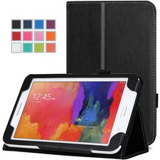 Moko Samsung Galaxy Tab 3 Lite 7 Inch Cover Case Stand -Slim Folio - Black  picture