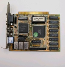Vintage Paradise PEGA2A 8-Bit ISA EGA Video Graphics Card 256KB IBM PC XT DOS picture