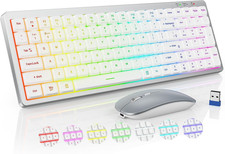 KM62 Wireless Keyboard and Mouse Combo with 11 Backlit Effects, RGB picture