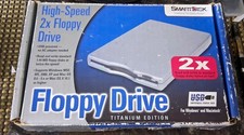 SmartDisk Titanium Edition High-Speed USB-Powered External Floppy Drive Mac PC picture