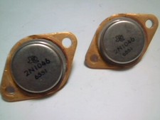 qty2 NEW TI Texas Instruments 2N1046 Power Transistor Gold Plated NOS (Motorola) picture