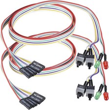 2 Pack 2-Pin PC Power Switch Cable 27-inch Desktop On Off Reset Push Button ATX picture