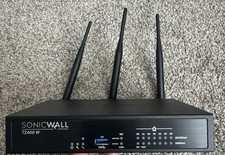 SonicWall TZ400W Wireless Network Security Firewall VPN Router w/ Antennas picture